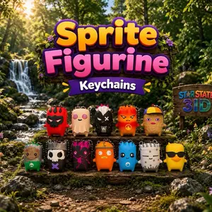 Sprite Keychains | 3D Printed Collectibles for Fans