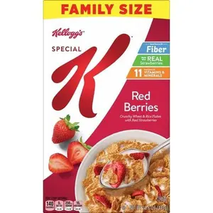 Kellogg's Special K Red Berries Breakfast Cereal Family Size Box, 15.6 oz