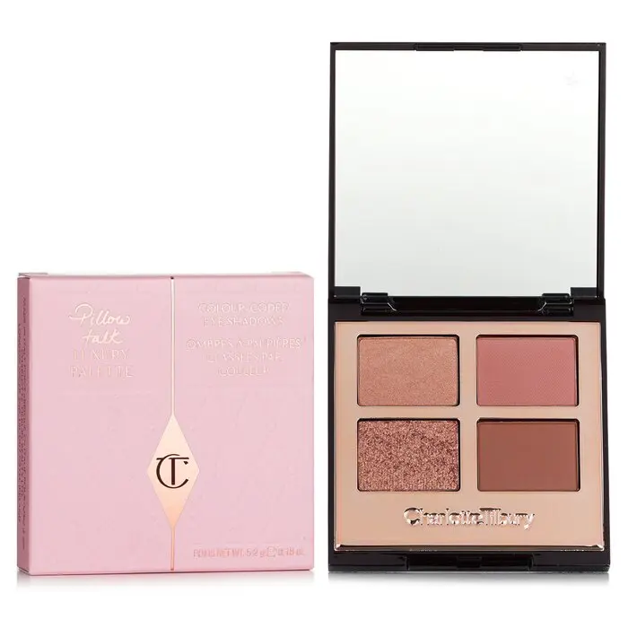Charlotte Tilbury Luxury Multicolor Eyeshadow Palette - #Pillow Talk, Smooth Cosmetic Eye Makeup Product, 5.2g/0.18oz, Eye Makeup Products
