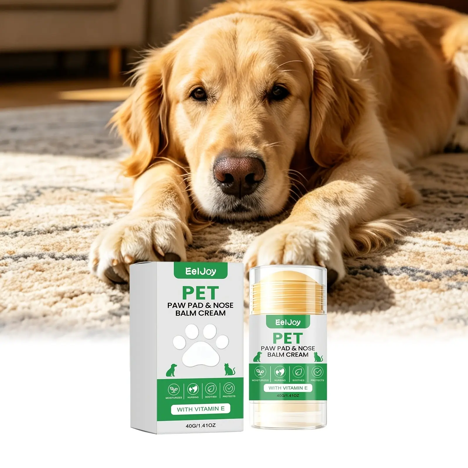 Pet Paw Nose Balm Deep Moisturizer Anti-Crack Skin Soothing Care Stick, Without Battery