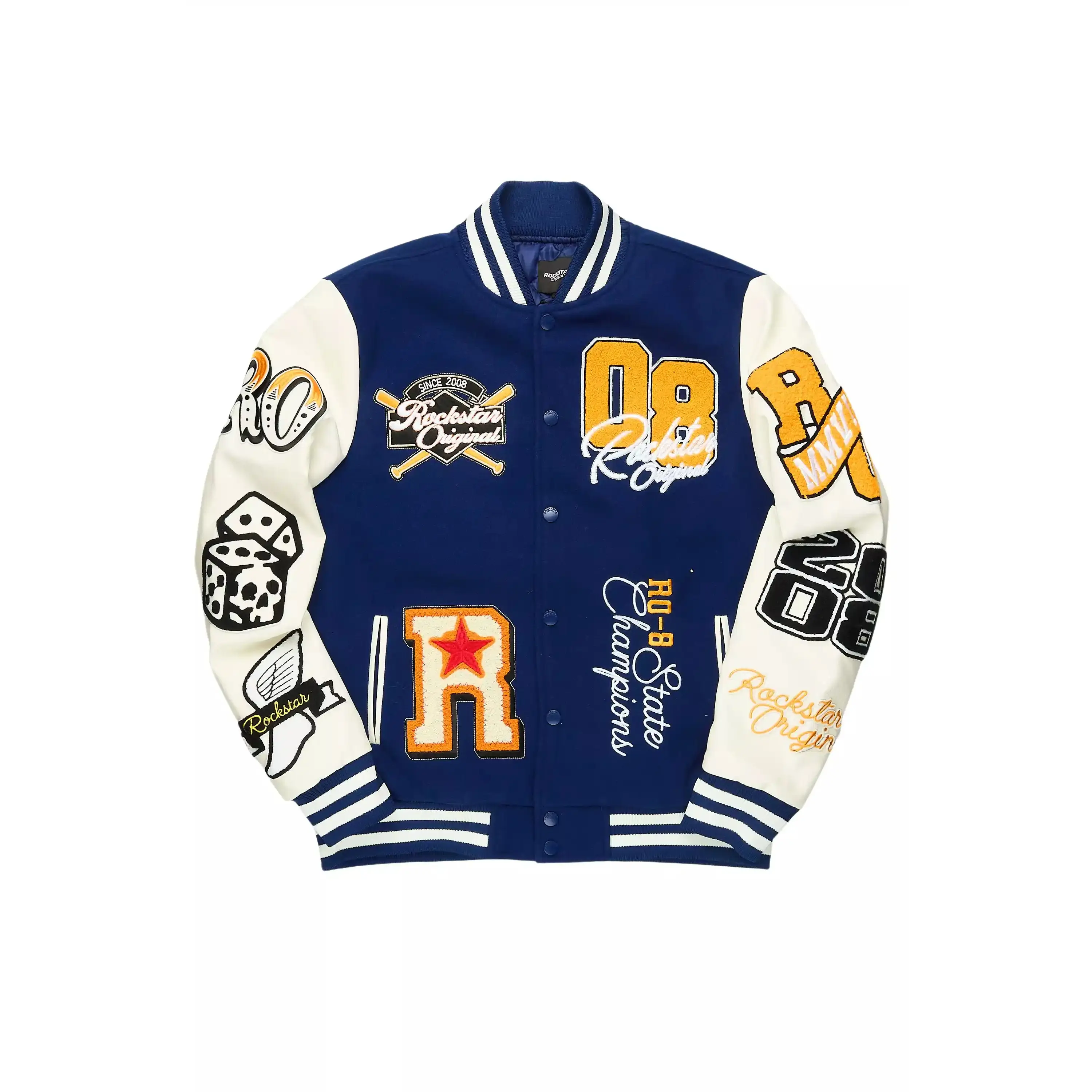 Forbidden Navy Varsity Jacket Forbidden Navy Varsity Jacket