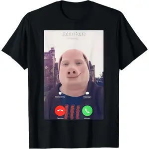 John Pork is Calling T-Shirt 100% Cotton Printed Shirt