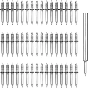 50 count Double- Skirting Thread Seamless , Skirting Line Without Marks ,Invisible  Screws,Solid  Baseboard Double-Headed Nails,Equipped with  Specific Sleeve Tool