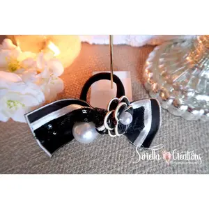 Camellia Bow Hairtie