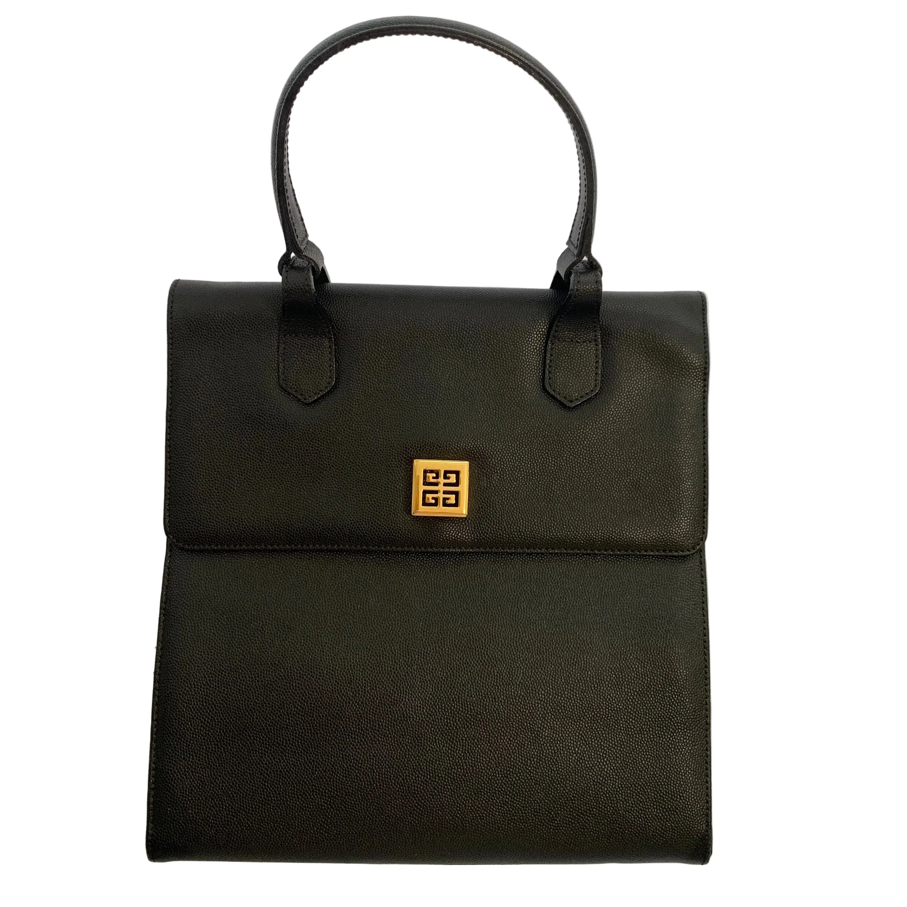 Pre-owned GIVENCHY Bag Crossbody Bags FINAL SALE NO RETURN NO CANCEL black leather 2 way crossbody tote Authentic with COA