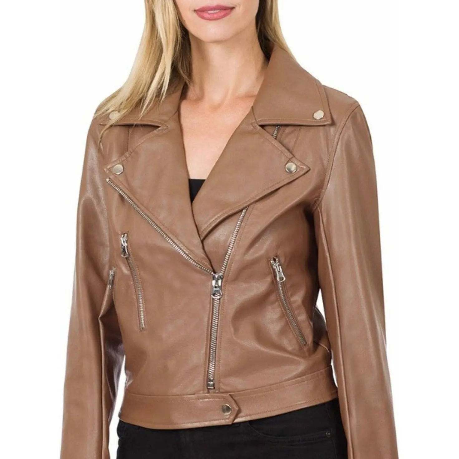 Mocha Moto Jacket