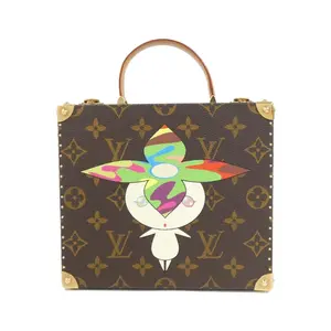 Pre-owned Louis Vuitton Canvas Tote Bags Monogram Murakami Hard Case Bag
