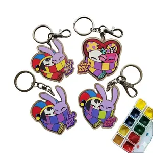 The Amazing Digital Circus Acrylic Keychain, durable and perfect for bags, keys, or as a gift.