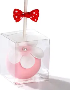 100 Pack 1 3/4" x 1 3/4" x 2" individul Single Cake Pop Box With Hole Small  Boxes Mini Plastic Boxes  Boxes Candy Boxes