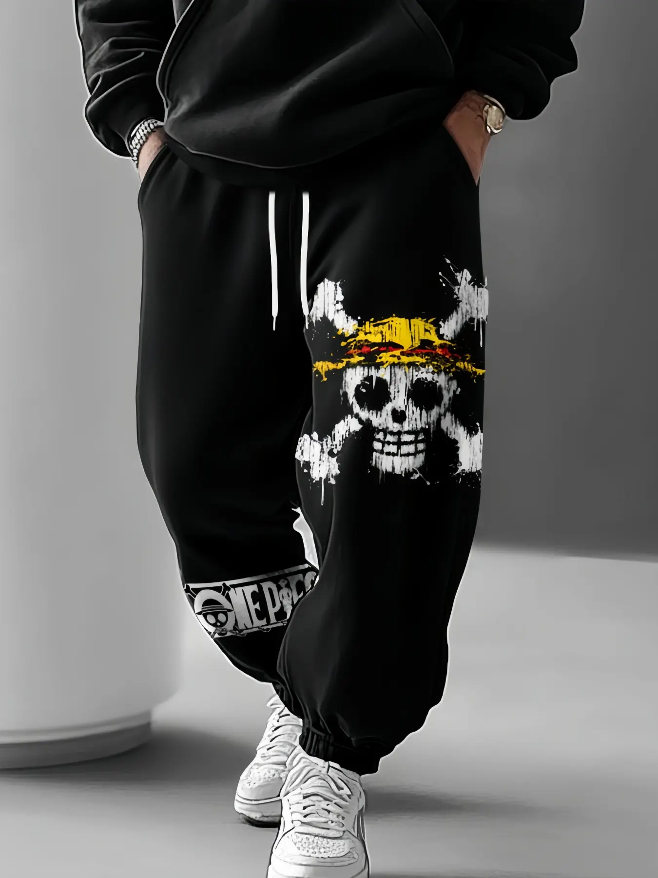 Anime Print Pants for Daily Wear, Men's Joggers with Deep Pockets, Women's Skinny Jogger Pants, High Quality Sweatpants, Fitness & Casual Streetwear