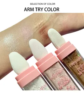 Fairy Dust Highlighter Powder, All-in-1 Sparkling Glitter Cosmetic for Face & Body, Long-Lasting Pearlescent Compact Makeup with Blend & Contour Benefits for Daily Use, Parties All Day Illuminator Evening Glow Wand tik tok shop