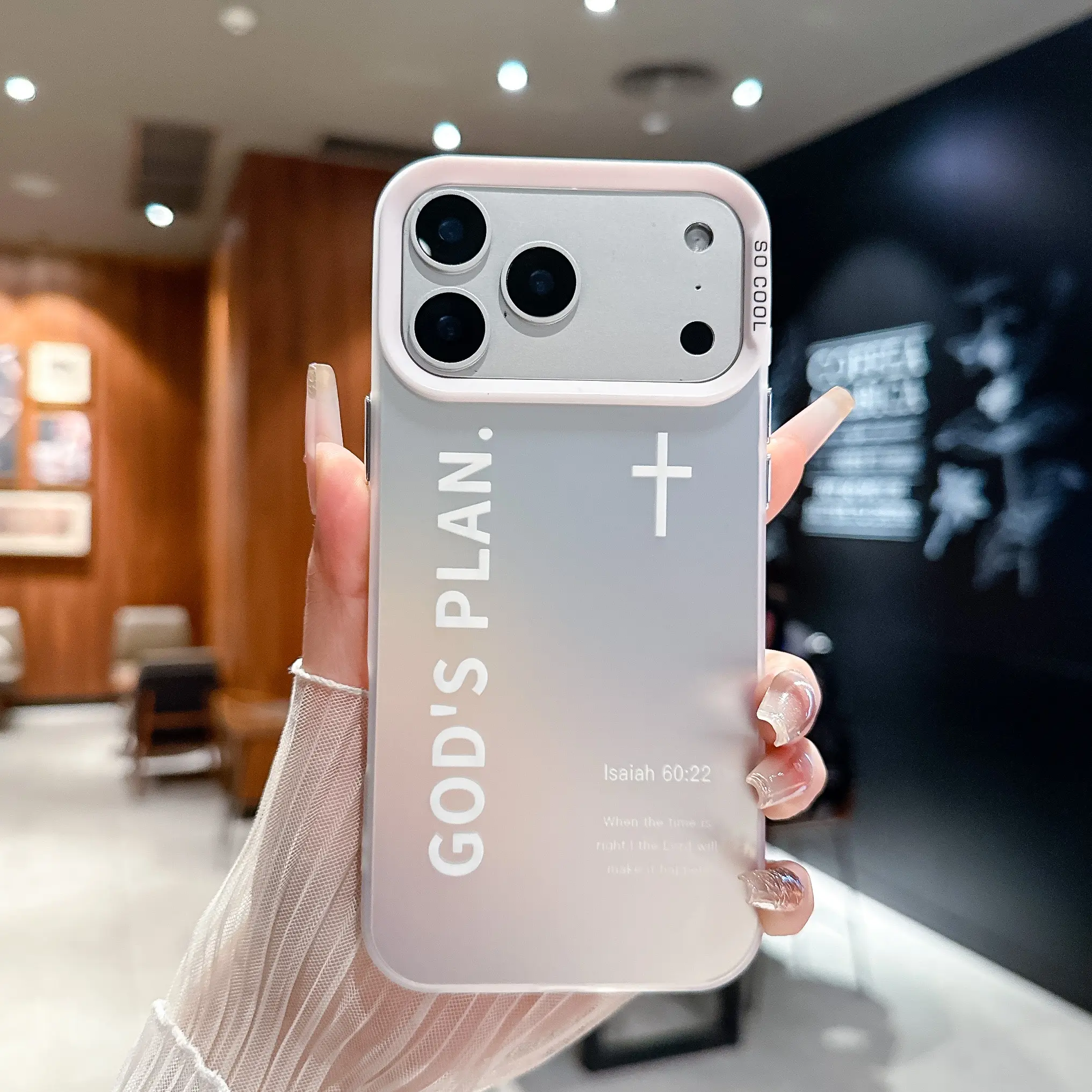 God's plan mobile phone case, cross-cross religious art fashion TPU anti-fall mobile phone case, suitable for iPhone17/16/15/15/13/12/11/X/Xspromax model, gifts for men and women