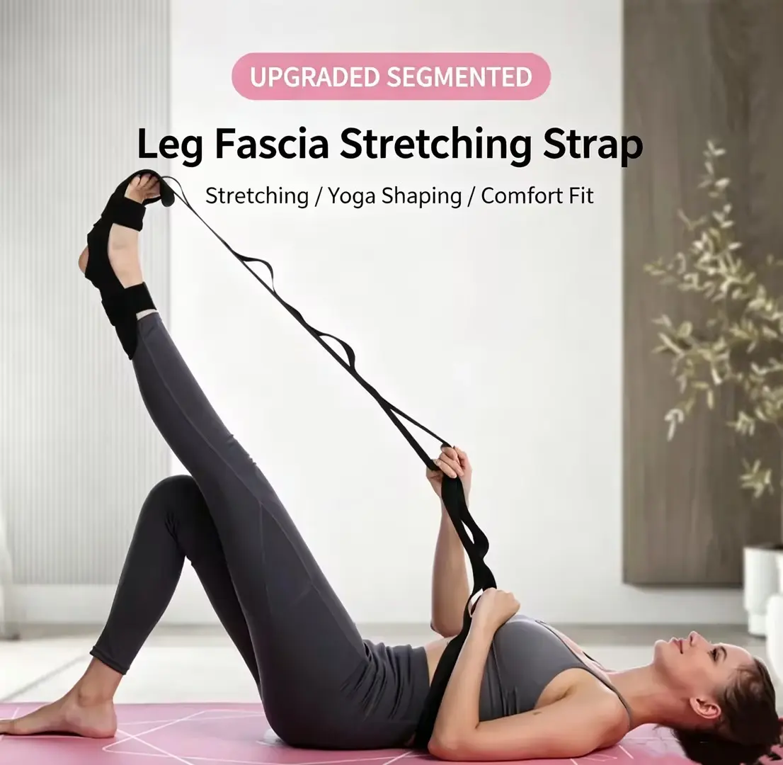 Ligament Stretch Strap & Foot Compression Sleeves — Ankle Drop Support for Yoga, Strength Training