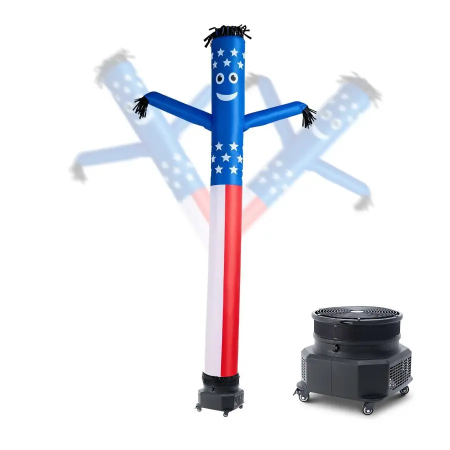【Summerfinds】 VEVOR Inflatable Tube Man with Blower, 10 ft Tall, Wacky Waving Wind Flying Inflatable Dancing Tube Guy with 3/4 HP IPX3 Waterproof Blower Fan, for Outdoor Advertising Business Store Party Decorationdealsforyoudays