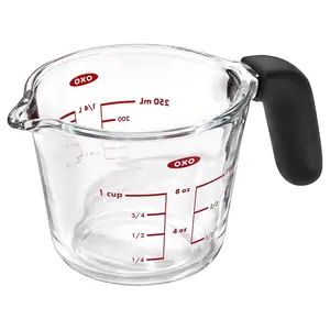 OXO 6079830 Good Grips 1 Cups Glass Clear Measuring Cup