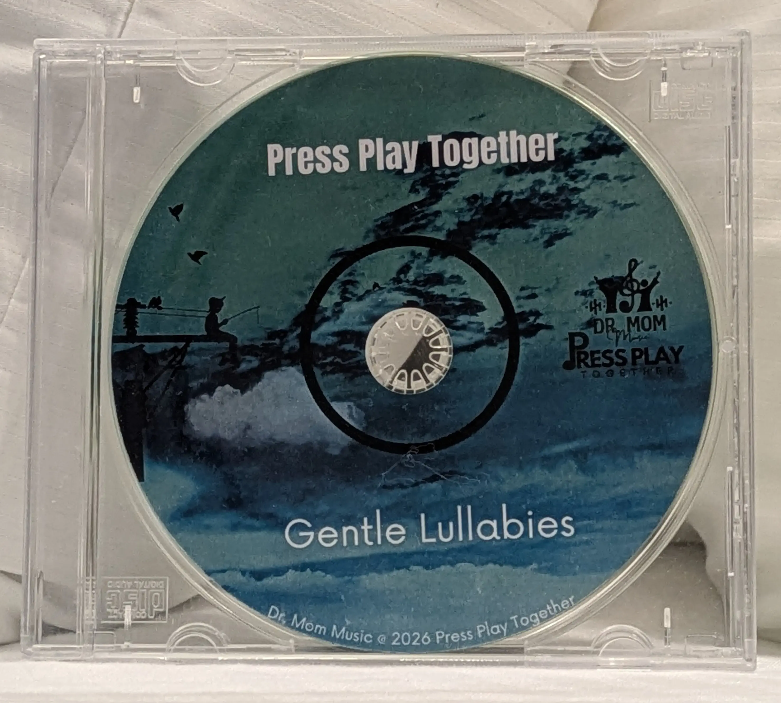 Press Play Together: Gentle Lullabies CD | Fazioli Grand Piano Calming Bedtime Music for Babies and Toddlers (40 Minutes)