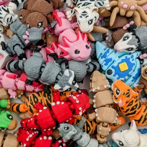 Detailed Pocket Pets | 1.5 - 2 Inches | 3D Printed Articulating Mini Fidget Animals figet toys Anxiety