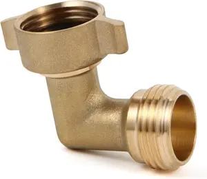 90  Water Hose Elbow for RV with Easy Grip Connector RV Drinking Water Hose Adapter for RV City Water Inlet Connection City Water Hookup for Camper Residential Outdoor 1 pack