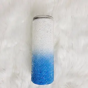 Rhinestone tumbler with straw, Sparkle Tumbler, Elegant and Glamorous  Rhinestone cup