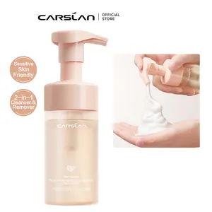 CARSLAN Soothing Cleansing Mousse 2-IN-1 Facial Foaming Cleanser & Remover Gardenia Gentle Formula Sensitive Skin Friendly