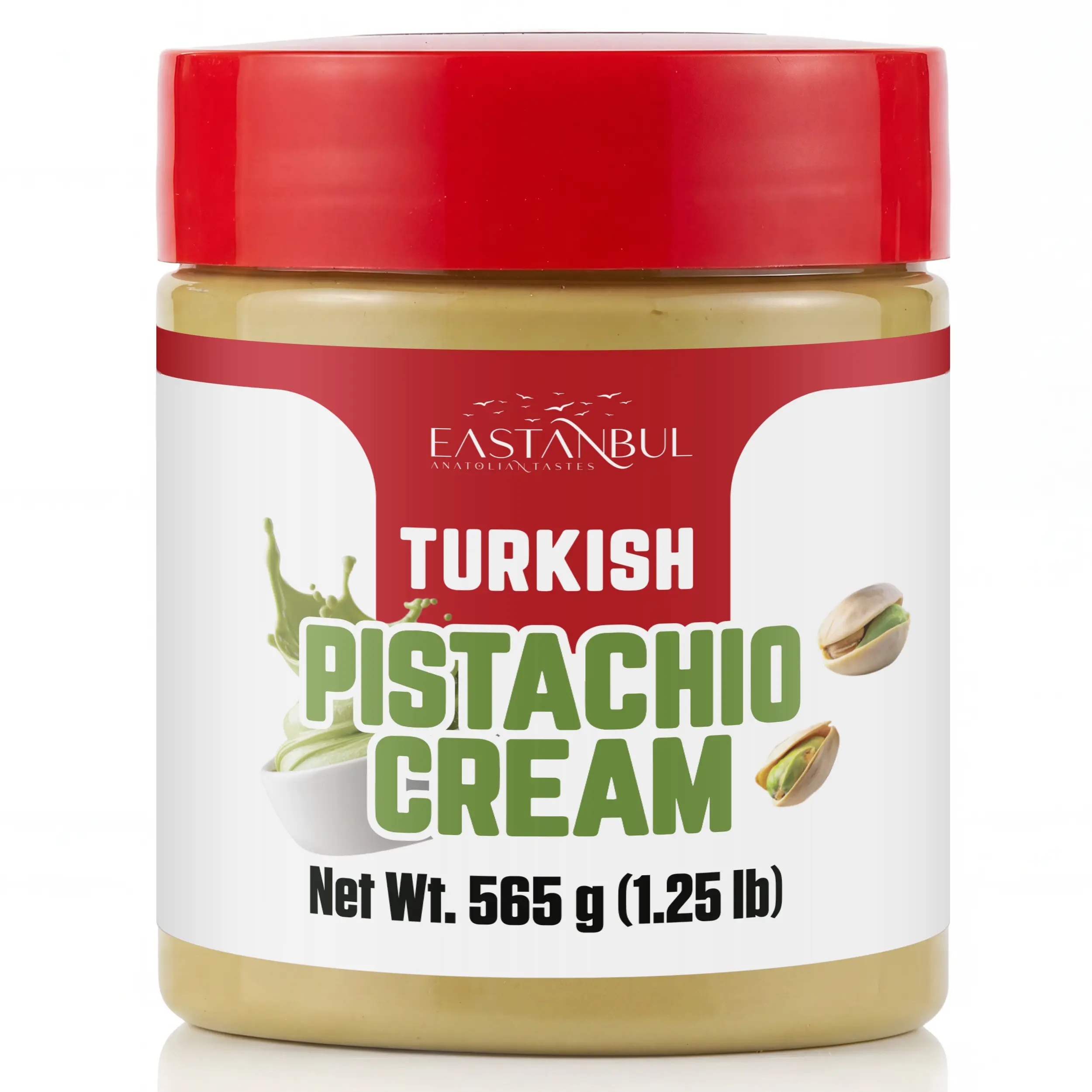 Eastanbul Turkish Pistachio Cream, Paste for Dubai Chocolate Bar, 15% Pistachio, 1.25lb Natural Flavor
