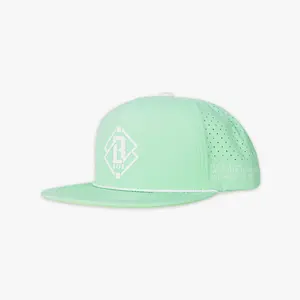 Diamond Tech Snapback Rope Hat - Mint/White