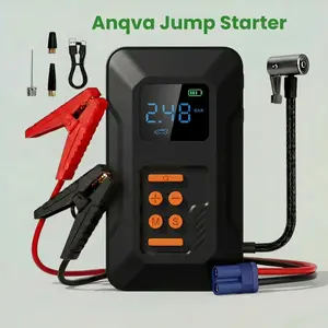Anqva Q3 Jump Starter with Air Compressor, 3000A Portable Car Battery Booster (9.0 Gas/6.5L Diesel) with 150PSI Auto-Shutoff Tire Inflator, 12V Supersafe Lithium Jump Box Car Battery Jumper Starter