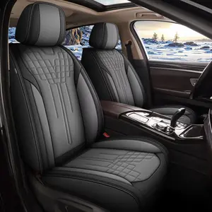 Faux Leather Waterproof Car Seat Covers, Full Set Airbag-Compatible Automotive Cushion Protectors Fit for Nissan Altima 2009-2025