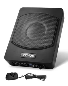 【Summervibes】VEVOR 10" 240W Underseat Car Subwoofer, Slim Powered Car Subwoofers Under the Seat, Low Profile Audio Sub Built-in Amplifier, High/Low Level Input & Volume Controller for SUVs, Car, Truck, RV