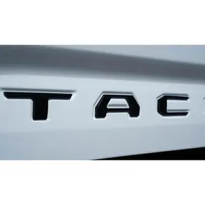Tailgate Insert Letters Compatible with 2016 2017 2018 2019 2020 2021 2022 2023 3D Emblems with Strong Adhesive Matte Black