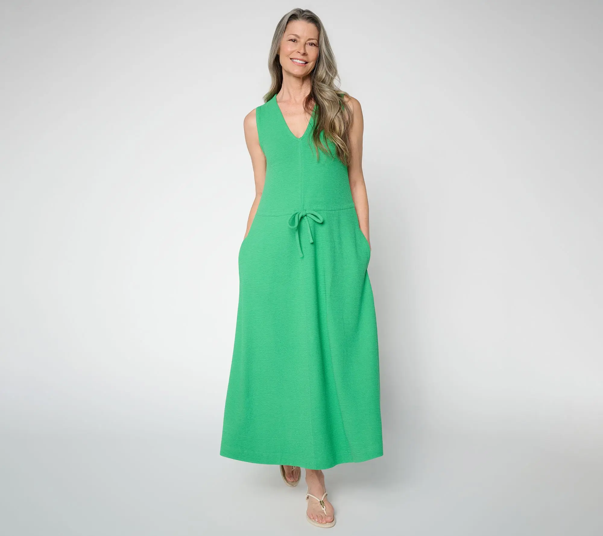 Me by Jennie Garth Regular Textured Knit Midi Dress