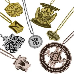 Custom Logo Engraved Photo Pendant Necklace