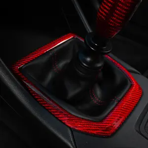 2022-25 Subaru WRX VB Red Carbon Fiber Shifter Trim Cover