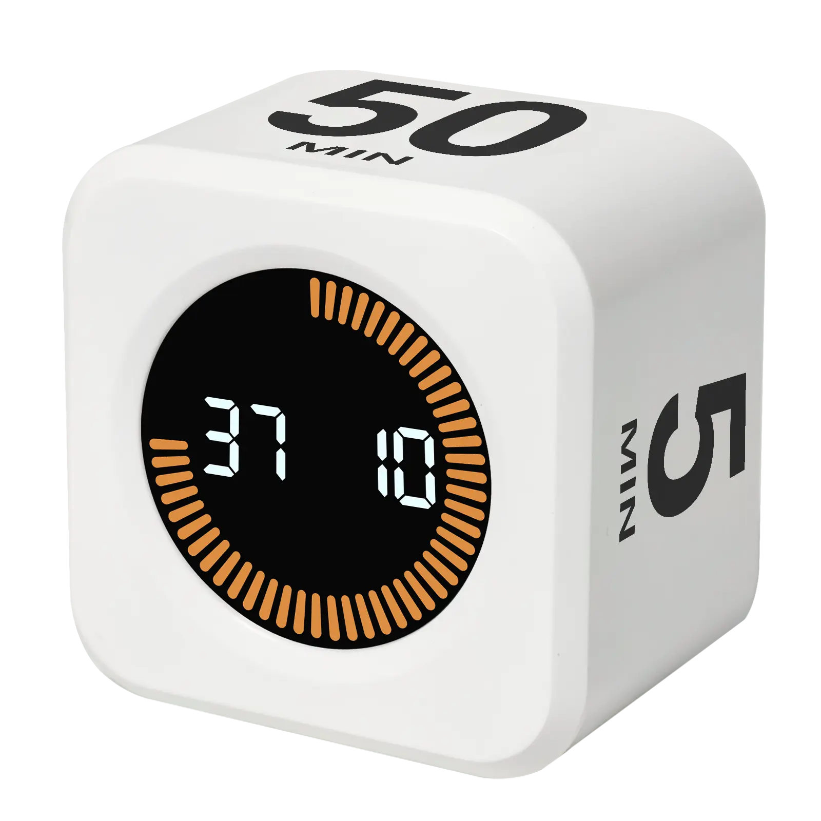 Pomodoro Timer Cube,Desk Productivity Timer with 5/10/25/50 Min & Custom Countdown,Gravity Countdown Clock with Pause & Resume, Mute & Sound Alert for Study, Work, Office