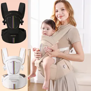 Baby Waist Seat Carrier Front Carry Baby Two-In-One Carrying Chair Breathable Lightweight Storage Seat Portable Back Support Adjustable Ergonomic Carrier