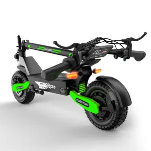 EOEOTWO Adult Electric Scooter - 25-40 Miles Range, 1200W Foldable, Max 28MPH (≈45.1km/h), 11-inch Off-road Tires, Eagle-eye Headlights, Dual Suspension, Dual Brakes, New LED Large Display & Anti-theft Key Lock