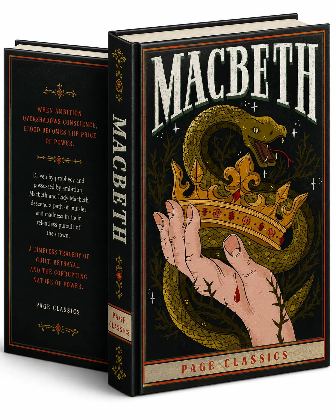Shakespeare's Macbeth - Classic Literature Book, Fiction Book with Intense Drama & Vivid Imagery, Ideal for Students & English Learners