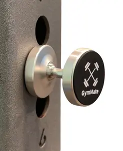 Gym Mate Dual Magnetic Phone Mount & Holder. Attaches magnetically to Metal Surface. Shoot Hands-Free Videos While Working Out. Strong Joints and Magnets. Compact Size.