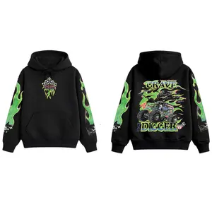 Retro Vintage 1990’s Vintage Grave Digger Monster Truck Hoodie, Monster Truck Long Sleeve Shirt, Monster Jam Fans