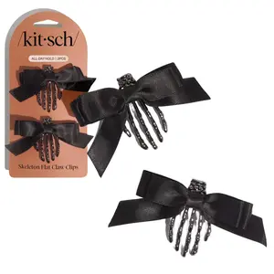 Kitsch Skeleton Flat Claw Clips
