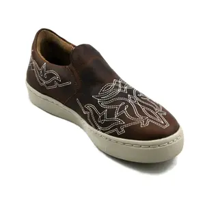 Montana Leather Slip-On Tennis
