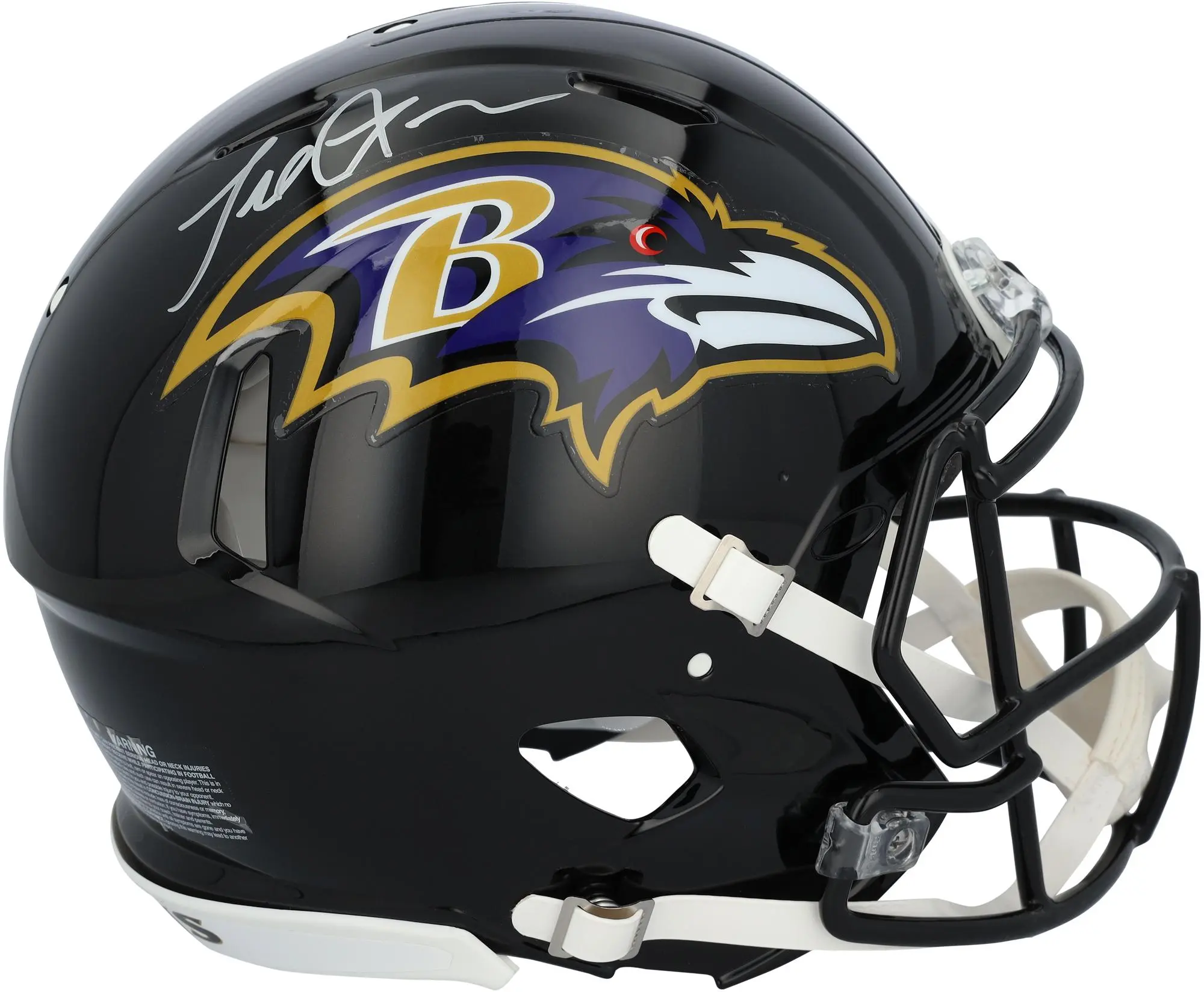 Terrell Suggs Baltimore Ravens Autographed Riddell Speed Authentic Helmet - Fanatics Authentic Certified