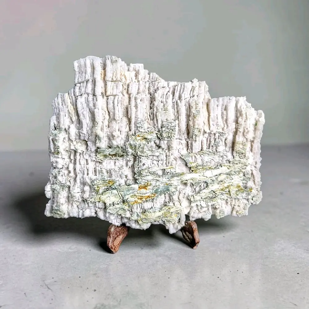 Natural Cave Coralloid Calcite Stalactitic Travertine Decor, 7.5lbs, 9 inches tall x 11 inches wide.