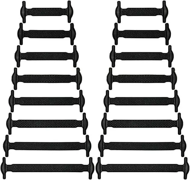 Silicone No Tie Shoe Laces, Casual Minimalist Shoes Shoelaces, Elastic Shoe Laces, Stretch Shoelaces for Sneakers, Sports Shoes, Combat Boots, Footwear Lace