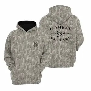 Combat Waterfowll Bottomland Camo Hoodie - Original Bottomland For Men And Women, Mossy Oak Hoodie, Hunting Camo Hooded, Gift For Men