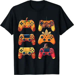 Happy Thanksgaming Gamer Fall Harvest Thanksgiving T-Shirt - Diamoniqu Shop 69B0DH2XZW7Y