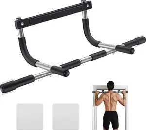 Pull Up Bar for Doorway | Thickened Steel Max Limit 440 lbs Upper Body Fitness Workout Bar exercise equipment home