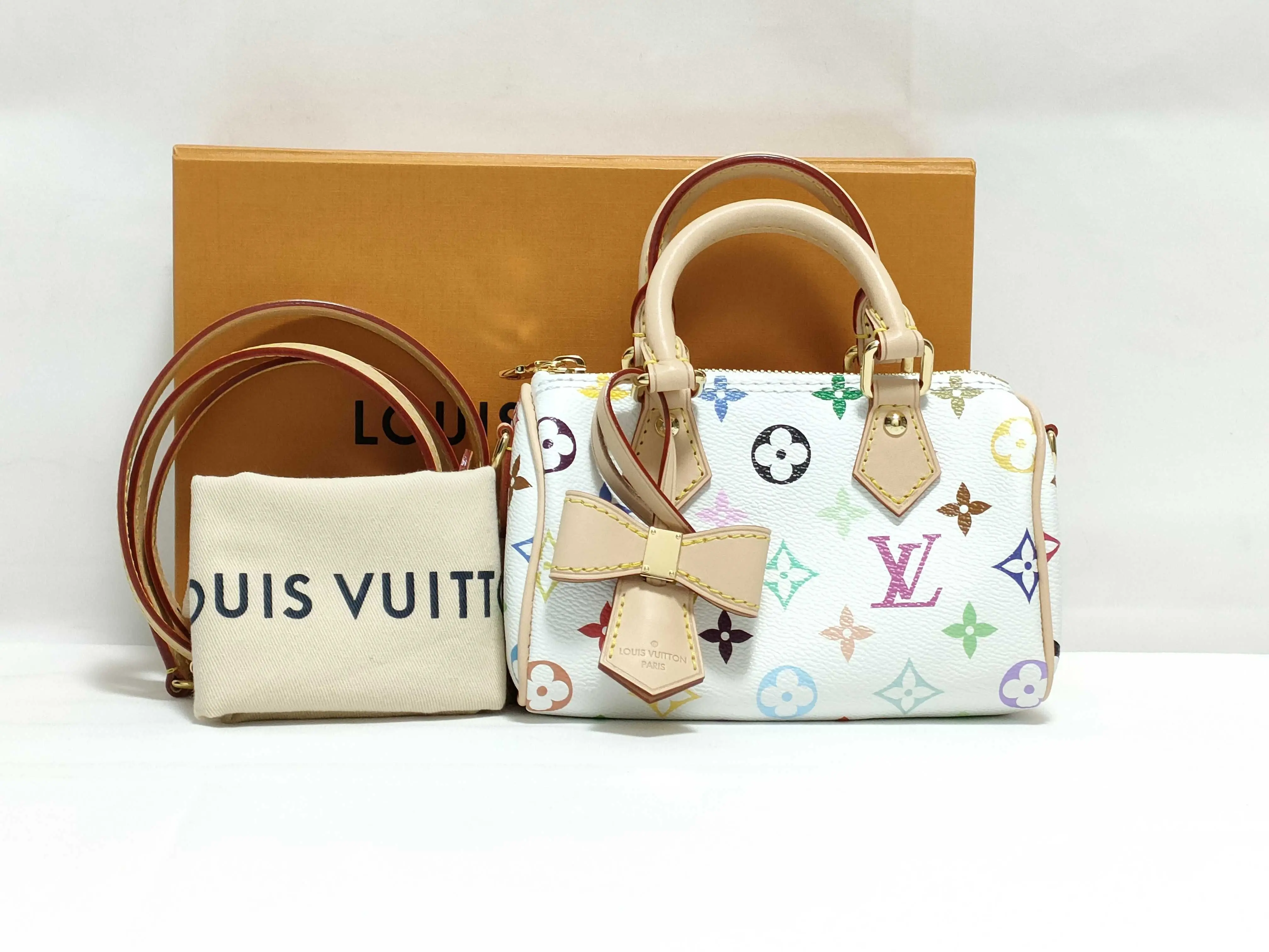 Pre-owned Louis Vuitton 1 Shoulder Bags x Takashi Murakami Multicolor Nano Speedy in Multicolor