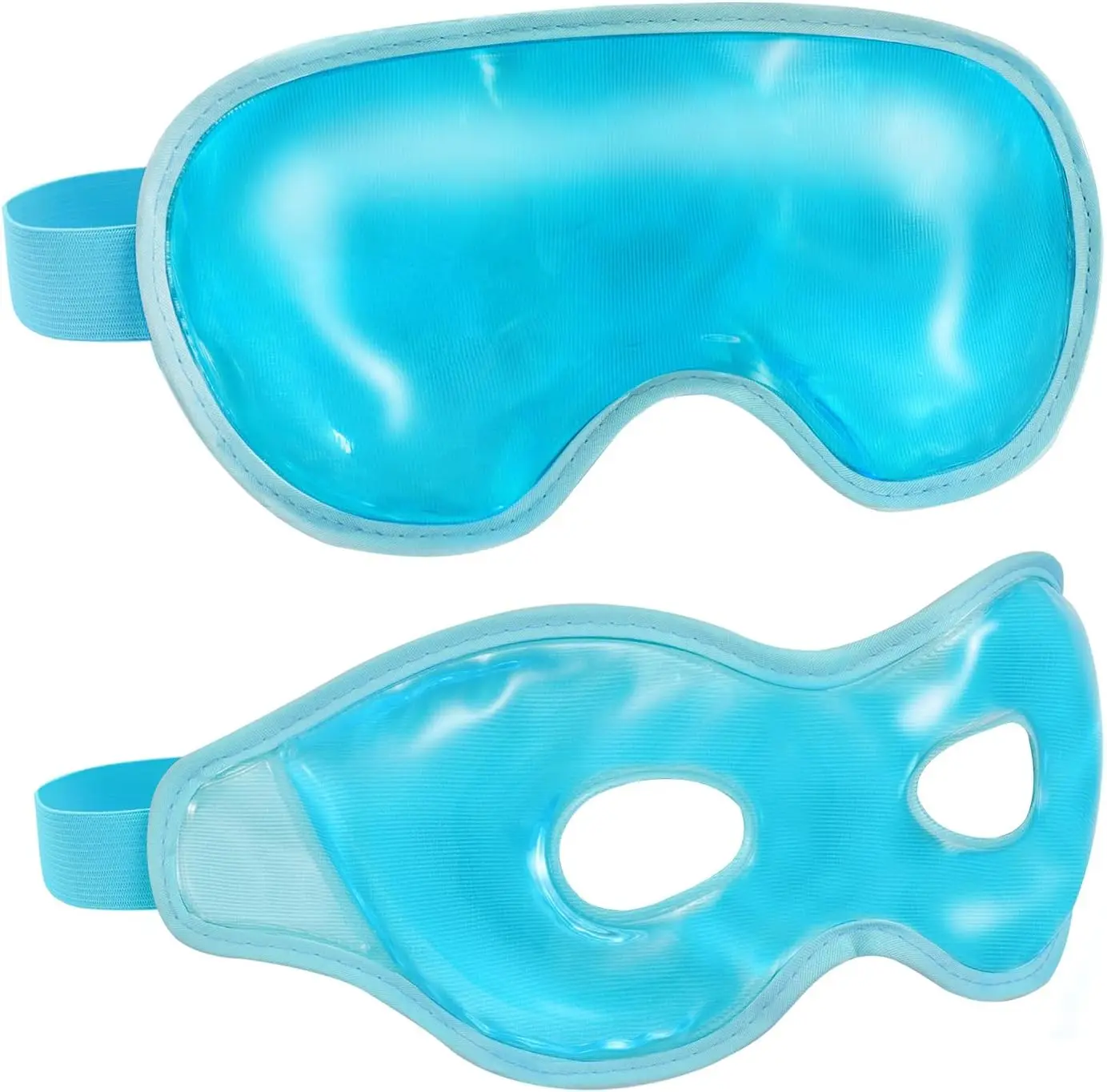 2-Pack Reusable Cooling Gel Mask - Cold Compress for Puffy Eyes, Post-Surgery Relief, Dive Toy Party Favors (Halloween & Christmas Gifts)