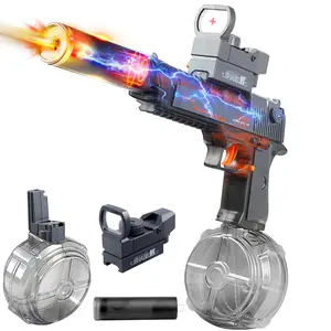 2026 NEW LED Electric Water Blaster Toy Automatic Long Range Powerful Outdoor Pool Summer Spray Toy for Kids Adults